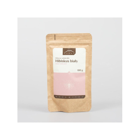 Biely kvet ibišteka - 100 g mletého