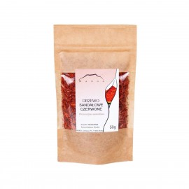 Santalové drevo, červené - Pterocarpus santalinus - 50g sekaný