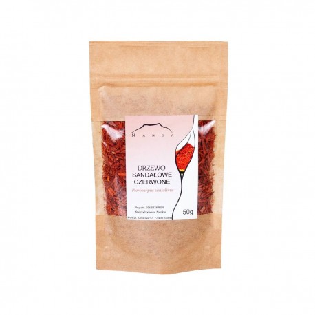 Santalové drevo, červené - Pterocarpus santalinus - 50g sekaný