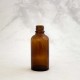 Hnedá sklenená fľaša - 50ml, vnútorný priemer 18 mm