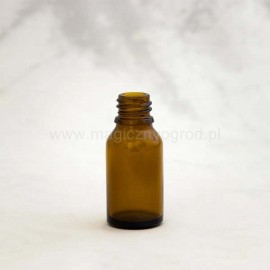 Hnedá sklenená fľaša - 15ml, vnútorný priemer 18 mm