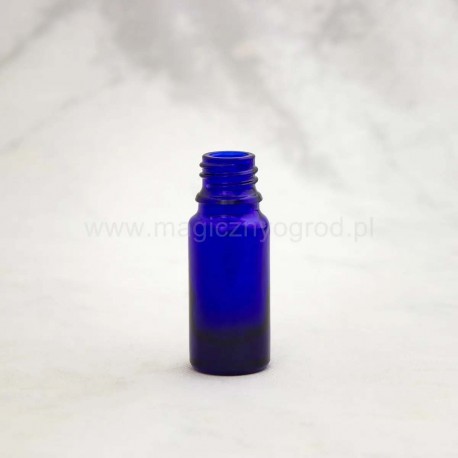 Modrá sklenená fľaša - 10ml, vnútorný priemer 18 mm