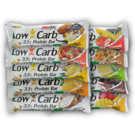 Low Carb 33% Proteínová tyčinka 60g - jahodový banán