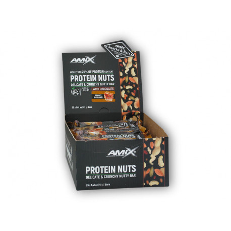 25x Proteínové orechy chrumkavé 40g MIX - mandľovo-tekvicové