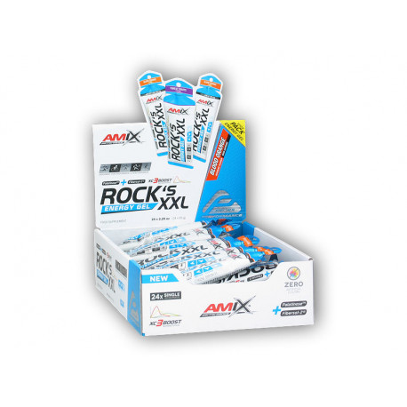 24x Rocks Energy Gel XXL with caffeine 65g - blood orange